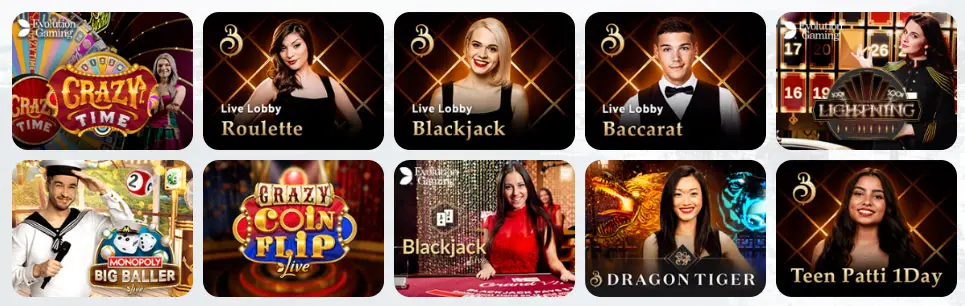 Jeux de casino en direct RX CASINO