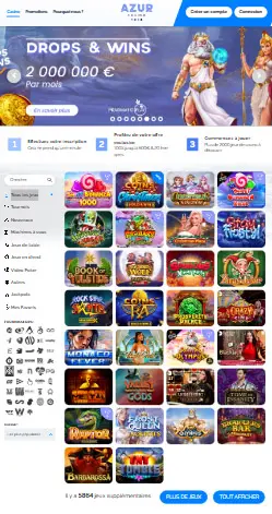 l'application et interface RX CASINO